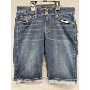 DENIZEN Modern Skinny Shorts from Levi's Dark Wash Denim Women's Size W30